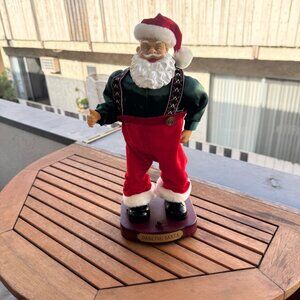Vintage Animated Dancing Santa Claus Figurine